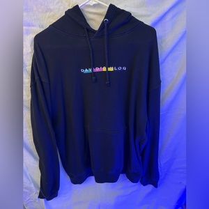 Mens 2XL,Black Davids Vlog Hoodie